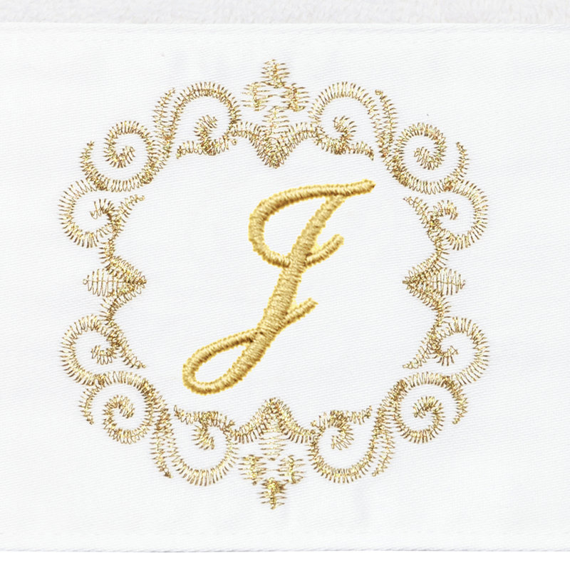 Winston Porter 100% Turkish Cotton MONICA 2PC Embellished Hand Towel Set, J
