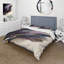 Ensemble de housse de couette à motif floral en microfibre mauve-110397488