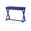 Bureau d'écriture à finition bleue Nalo Twilight (sans la chaise de bureau)-1553993384