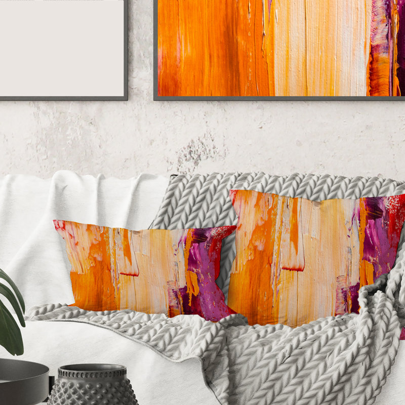 Grunge Abstract - Modern Printed Pillow