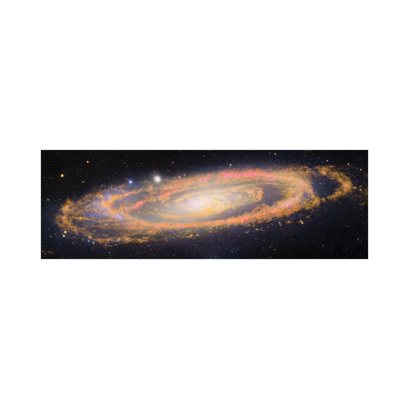 M31, Andromeda Galaxy V by Robert Gendler - Wrapped Canvas Panoramic Print, 30.48 cm H x 91.44 cm W x 1.91 cm D