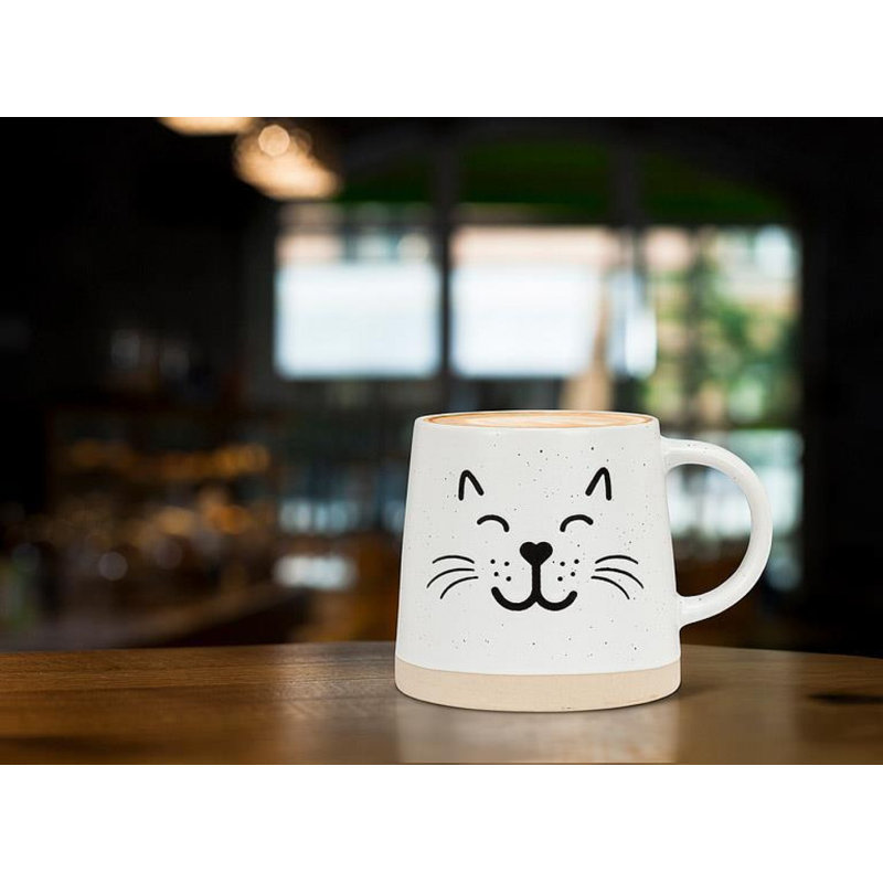 Tasse à imprimé visage de chat