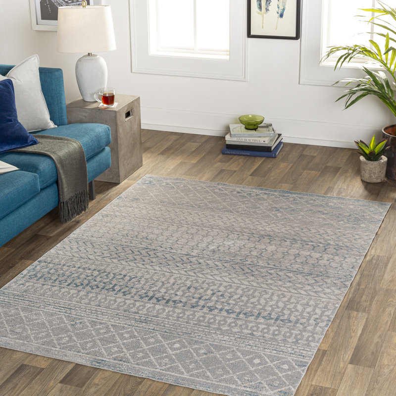 Darch Moroccan Indoor Rug, Rectangle 6'7" x 9'
