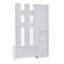 Modern White Hallway Storage Unit with Mirror, Coat Rack & Shoe Bench, Freestanding Entryway Organiser with 6 Hooks (W120 x D30 x H180cm)