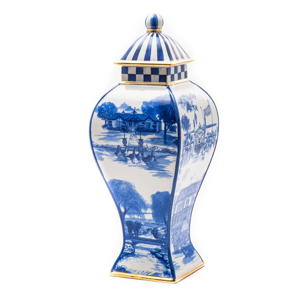 Royal Toile Ginger Jar
