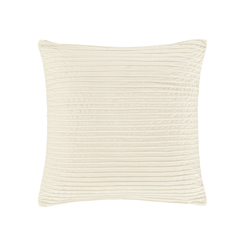 Housse de coussin décoratif carré Townsend, Ivoire ivoire