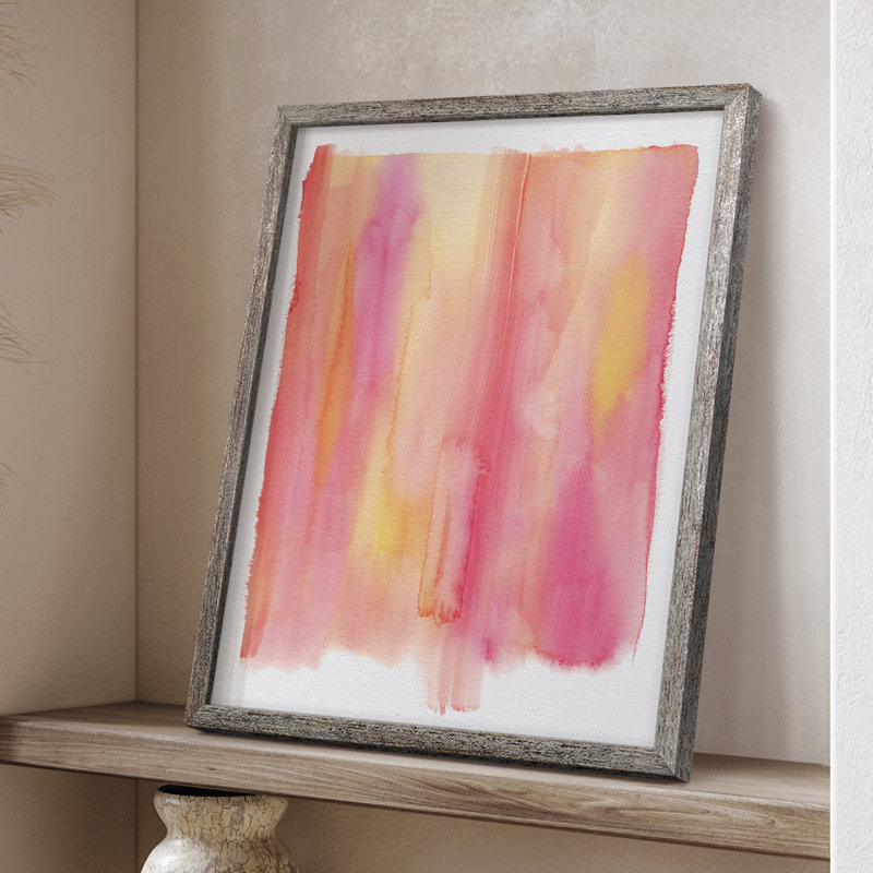 Impression encadrée Summer Sherbet Wash II - bois massif, H 30 po x l 24 po
