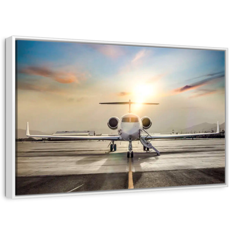 Private Aircraft, Floating Frame White, 43" X 29"