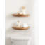 Canvey Half Moon Solid Wood Floating Table Shelf-815852506