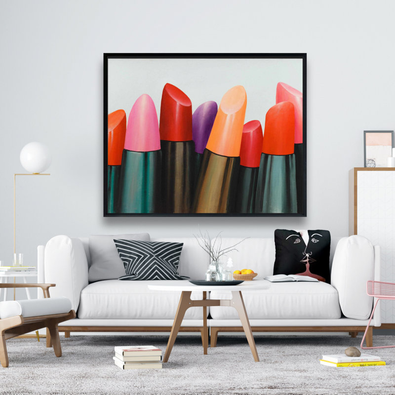 Lipstick Collection For Woman Print On Canvas