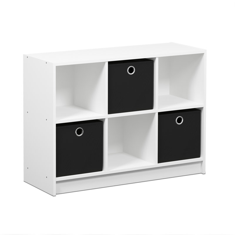 Storage Bookcase, White/Black
