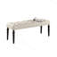 Ensemble de salle à manger en bois délavé de style urbain, table de salle à manger avec 4 chaises et banc