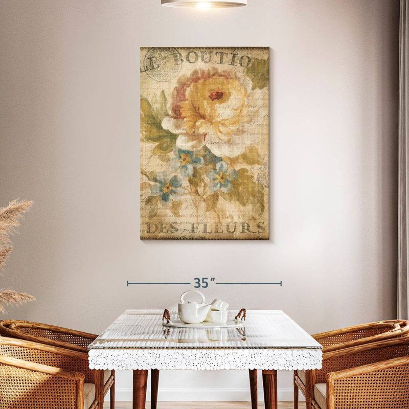 Harnek Parisian Flowers I, H 45 po x l 30 po