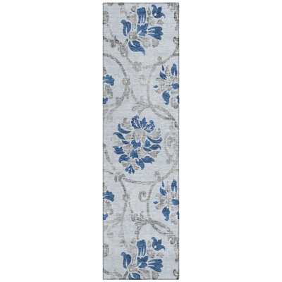 Sophilia Washable Floral Indoor / Outdoor Rug