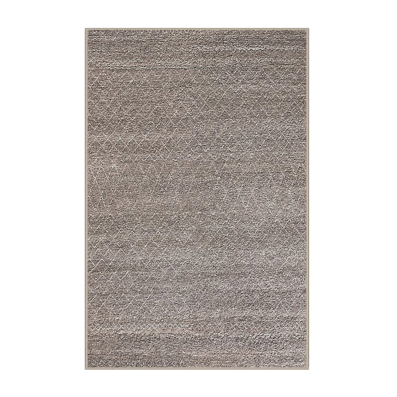 Tapis brun à motif géométrique Lundell, Rectangle 7 pi x 10 pi