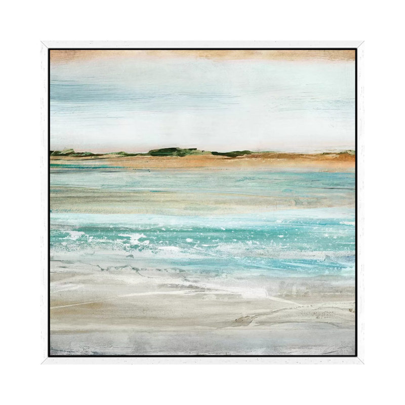 Retrospective I by Isabelle Z - Painting on Canvas, White Framed, 66.04 cm H x 66.04 cm W