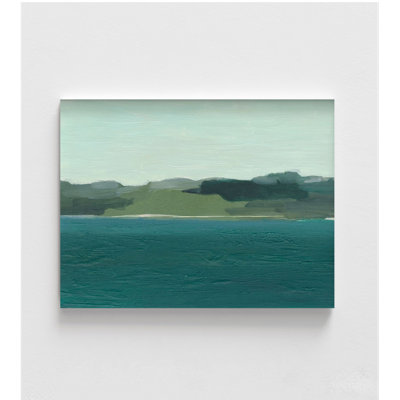 «Calming Lake View I» par Ethan Harper, art mural de chalet abstrait, paysage, décor de chambre d'hôtel, très grand art mural de couloir