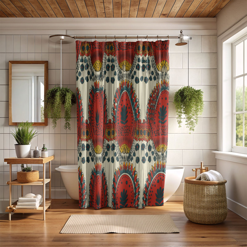 Boho Zen - Premium Shower Curtain, 74"H x 71"W