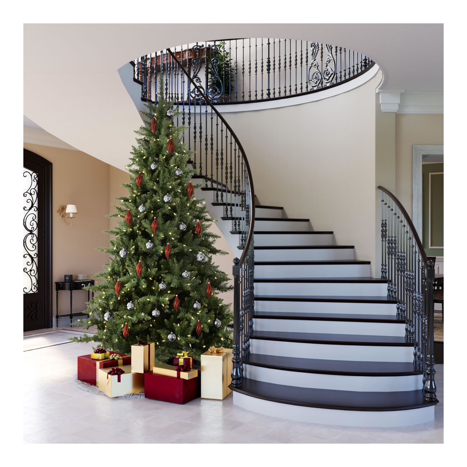 Peabody Fir Artificial Christmas Tree, Unlit, 5.5'