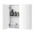 Wendelgard White Bathroom Wall Cabinet