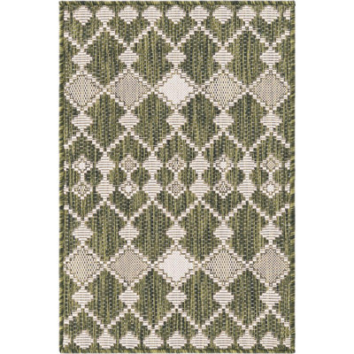 Tapis d'extérieur couleur vert mousse
