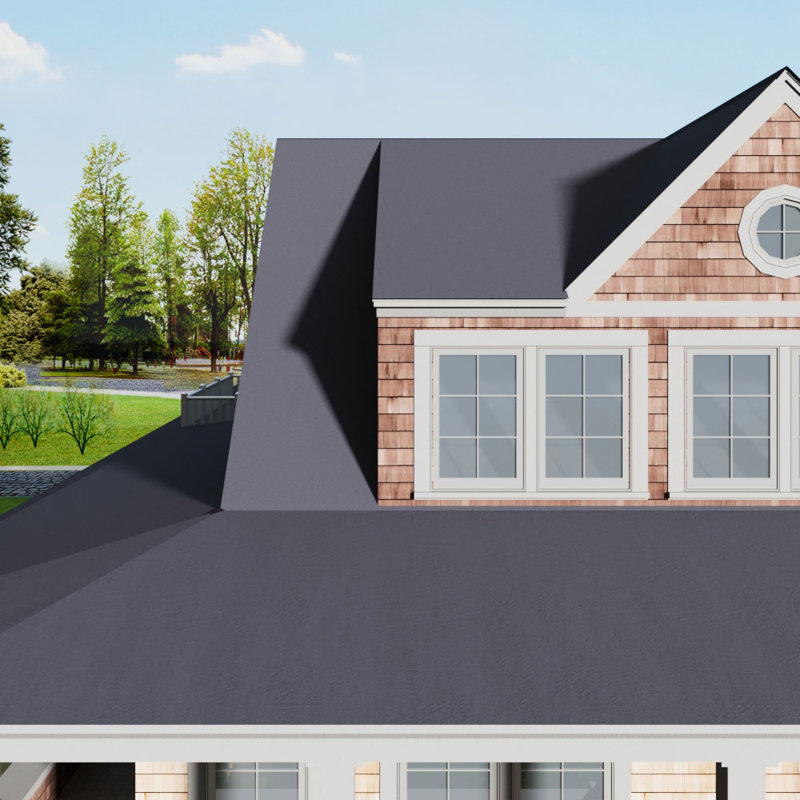 1 Roll 500cm L x 100cm W Bitumen Houses Shed Roofing Kit, Grey