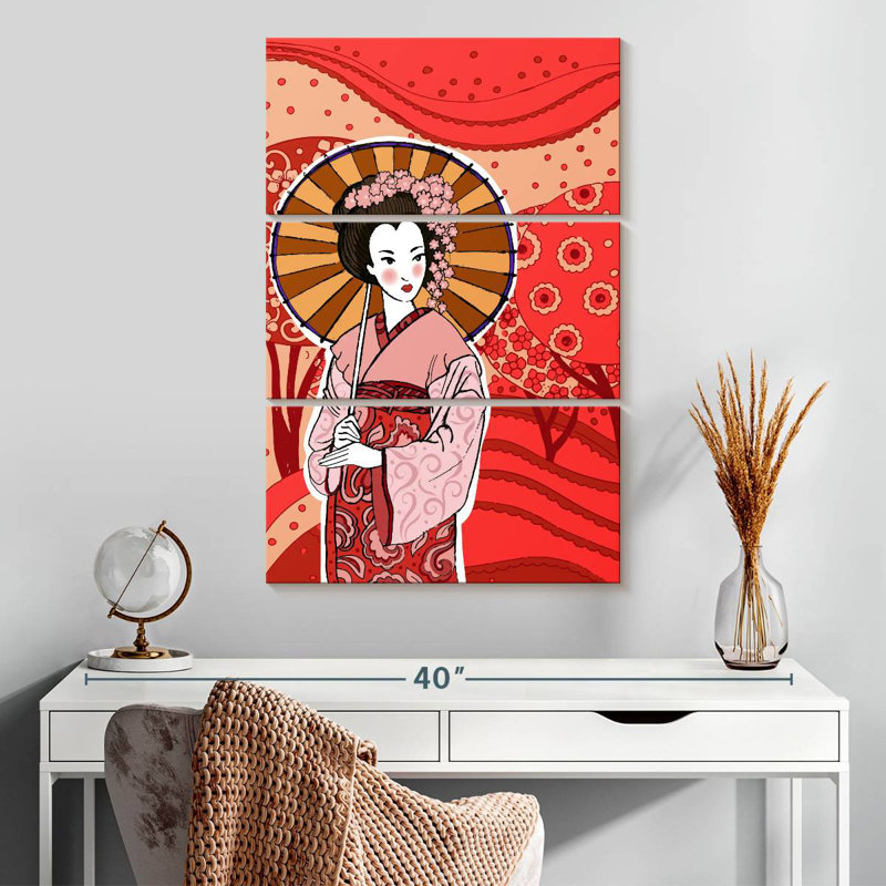 Leisha Japanese Geisha In Spring