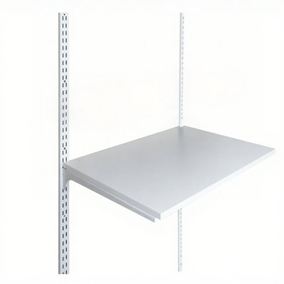 Fixturedisplays® 40" X 16" White Melamine MDF Shelf, 3/4" Nominal Thick 6A0AF9FD5C944909A61EC8C3224D5B81
