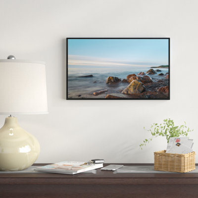 « cape breton beach reécosse écosse canada », reproduction de photo sur toile tendue encadrée