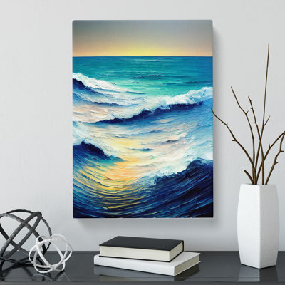 Seascape Painted Ocean Vol.2 - Wrapped Canvas