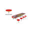 Mobile Stool Table - Rectangle - 8 Stools