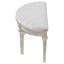 Colwood Silver Oak Upholstered Curved Bench