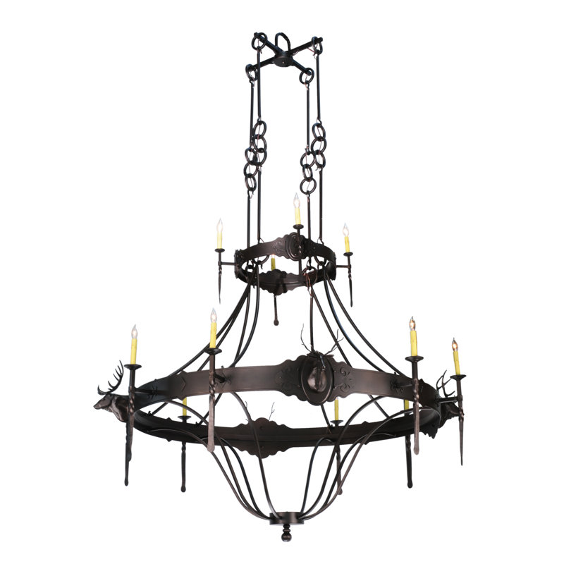 Rustic Lodge 12 - Light Chandelier