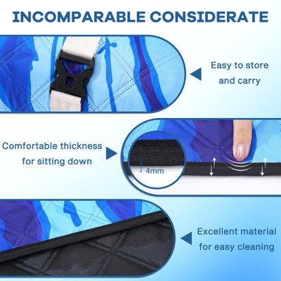 Housse de plage imperméable et imperméable Tapis de pique-nique d'extérieur Très grand pliable sans sable Big Giant XL Voiture indispensable Roadtrip Gadget Accessoires pour la route