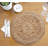 Maluma Handmade Woven Jute Geometric Round Placemat