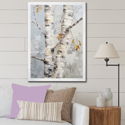 " Grey Minimalism Sycamores Tree Shade III "