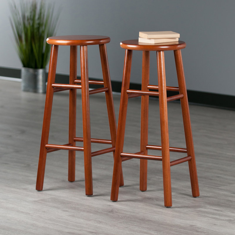 Tabouret de bar et de comptoir Oakhur, Marron foncé, Tabouret de bar (assise de 30 po de hauteur)