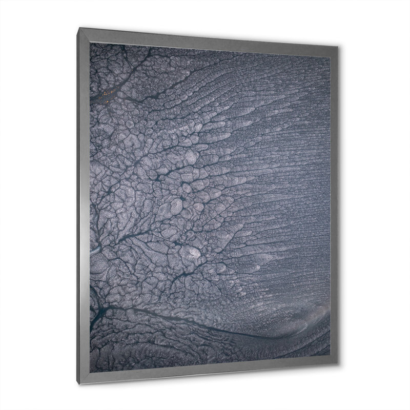 «Dramatic Gray», reproduction sur toile, Cadre photo argenté, H 44 po x l 34 po x P 1,5 po