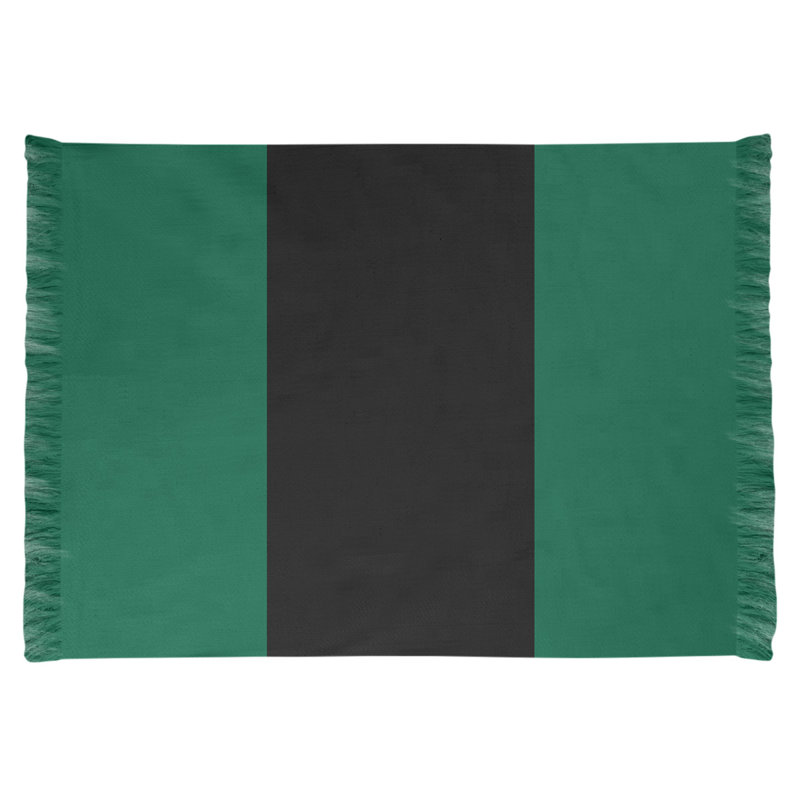 Tapis à rayures green national hockey, Non