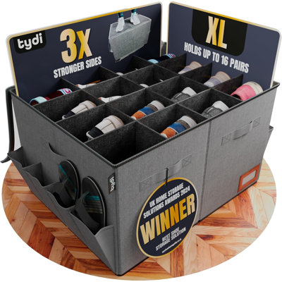 16 Pair Stackable Shoe Storage Box