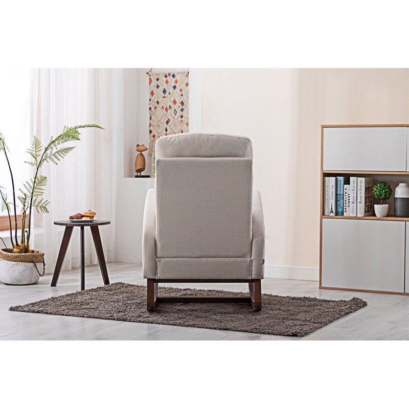 Chaise d'appoint Rocking Chair, Lin beige