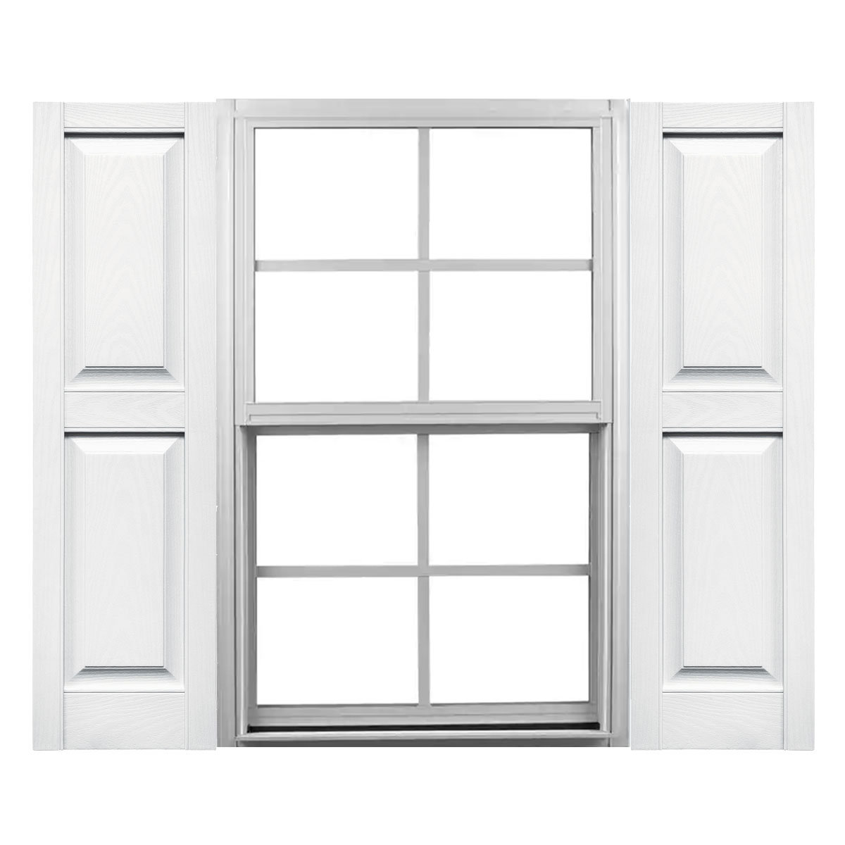 Mid America Mid-America Vinyl, Custom Two Equal Panels, Raised Panel ...