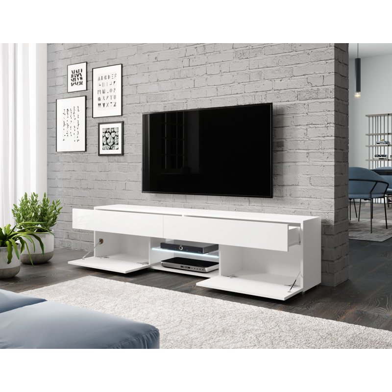 Baldoni Unfinished TV Stand for TVs up to 75", White