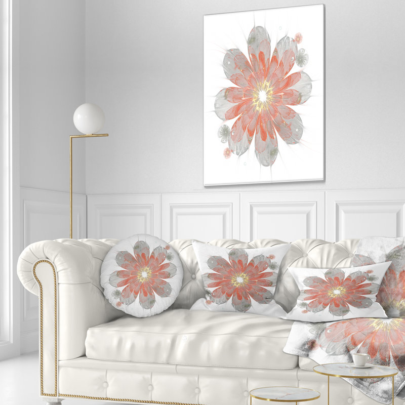 Coussin lombaire floral simple fractal