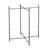 Deeley Small End Table with Storage Bag X-Shaped Cross-Leg Side Table Foldable Tray-2064531342