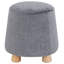 Repose-pieds rond en chenille-978991596