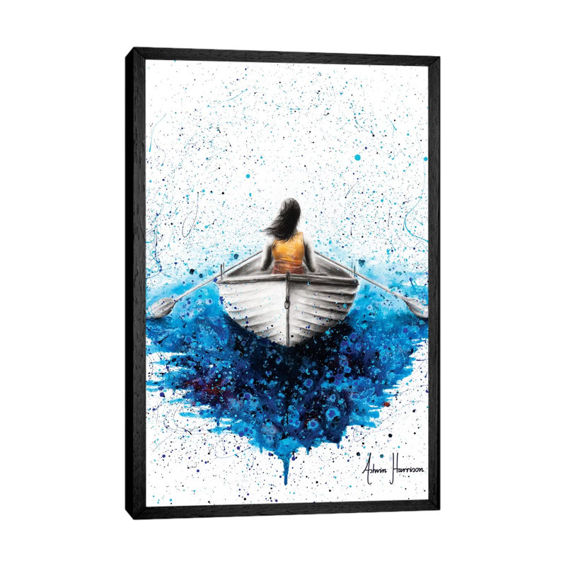 Finding Me by Ashvin Harrison - Print on Canvas, Black Framed, 66.04 cm H x 45.72 cm W