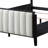 60-inch Upholstered Bed Black-2009862829