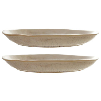 Plum Reactive Glaze Stoneware Plate