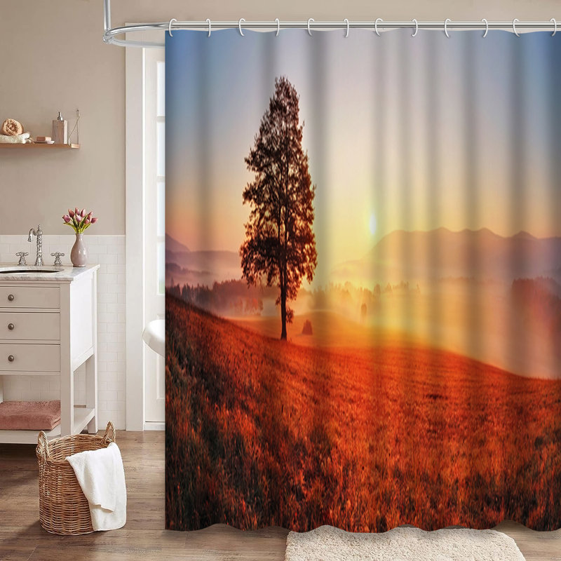Rideau de douche Tree Field, L 72 po x l 78 po